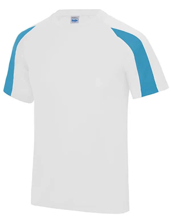 Kids´ Contrast Cool T - Arctic White/Sapphire Blue