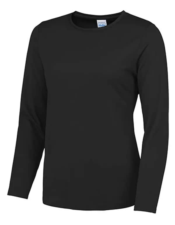 Women´s Long Sleeve Cool T - Jet Black