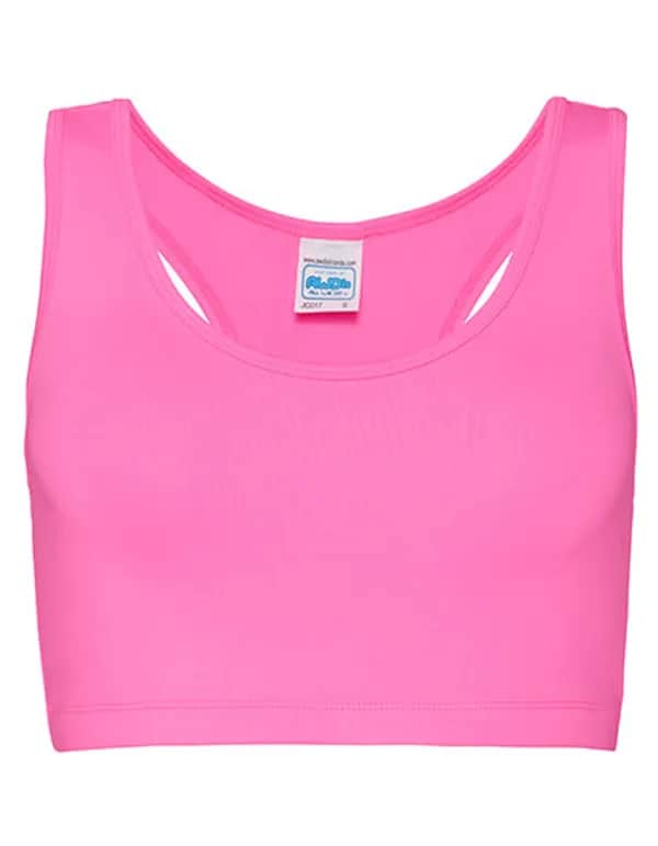 Women´s Cool Sports Crop Top - Electric Pink