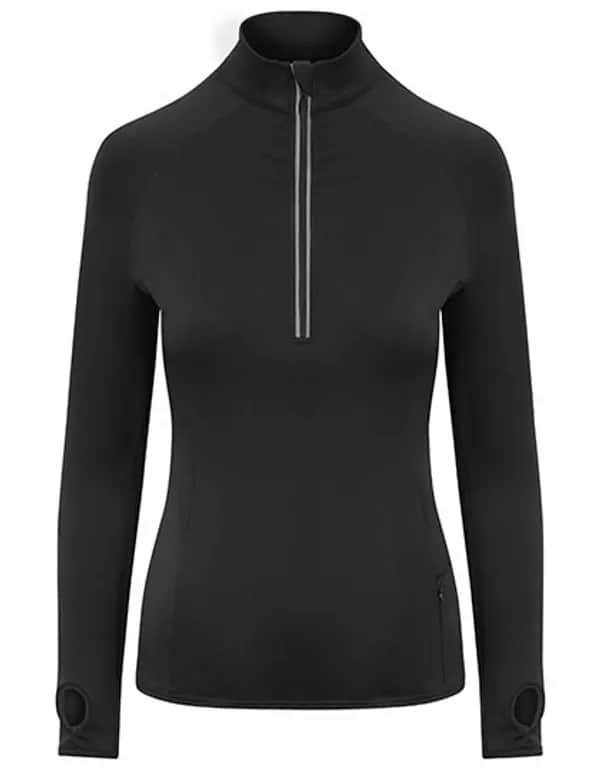 Women´s Cool-Flex 1/2 Zip Top - Jet Black