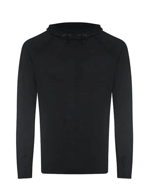 Men´s Cool Cowl Neck Top - Jet Black