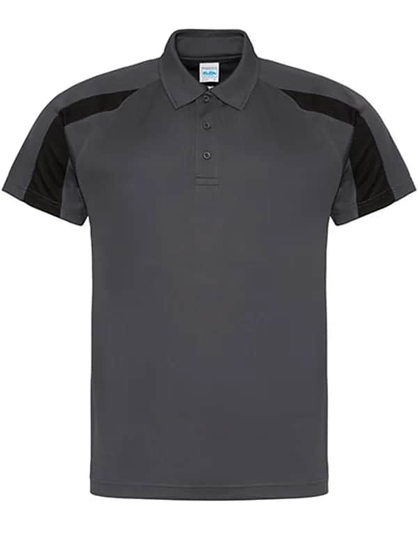 Contrast Cool Polo - Charcoal (Solid)/Jet Black