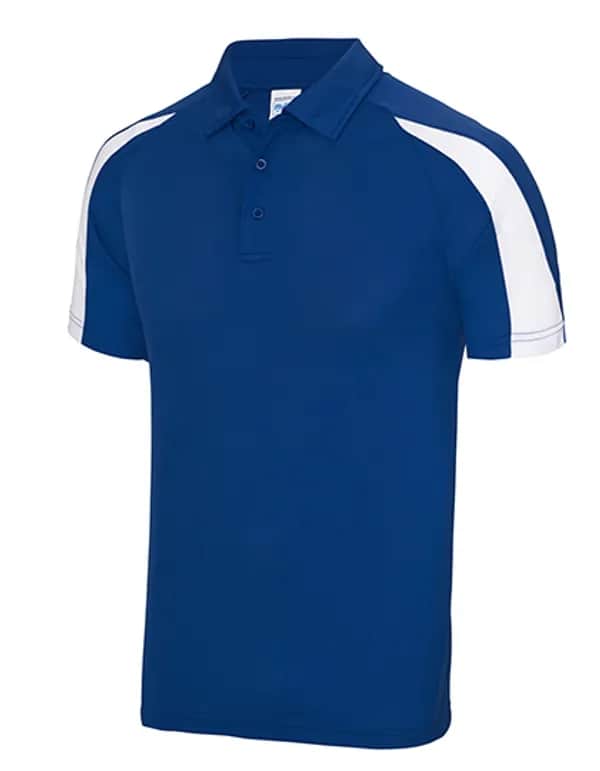 Contrast Cool Polo - Royal Blue/Arctic White