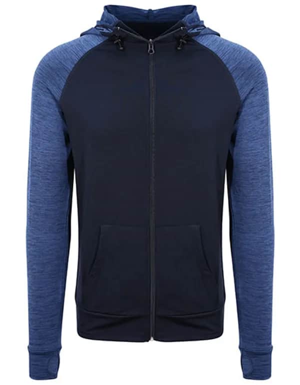 Men´s Cool Contrast Zoodie - Navy/Navy Melange