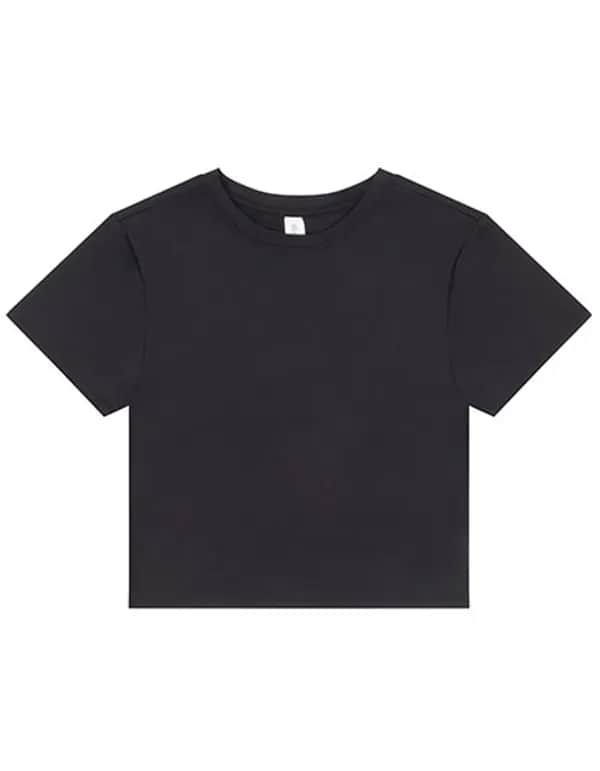 Womens Recycled Cropped T - Jet Black