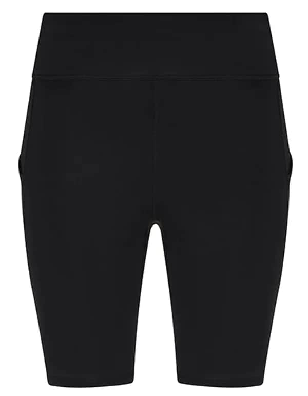 Womens Recycled Tech Shorts - Jet Black