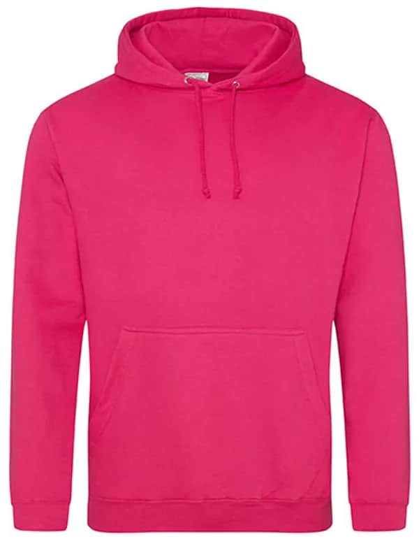 College Hoodie - Hot Pink