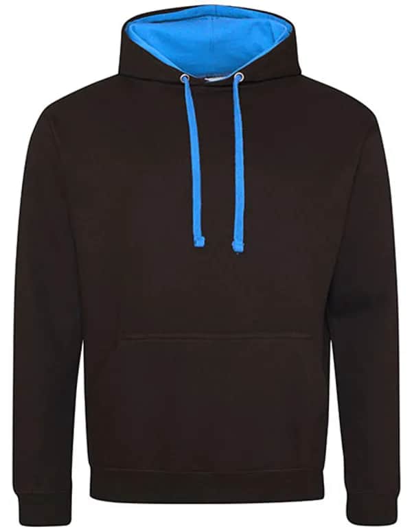 Varsity Hoodie - Jet Black/Sapphire Blue