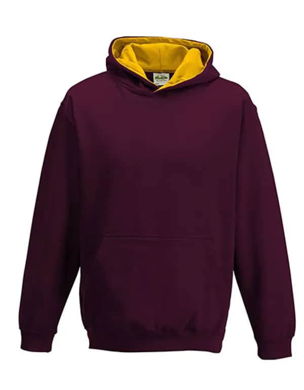 Kids´ Varsity Hoodie - Burgundy/Gold