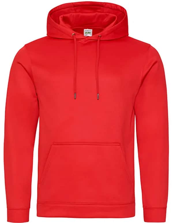 Sports Polyester Hoodie - Fire Red