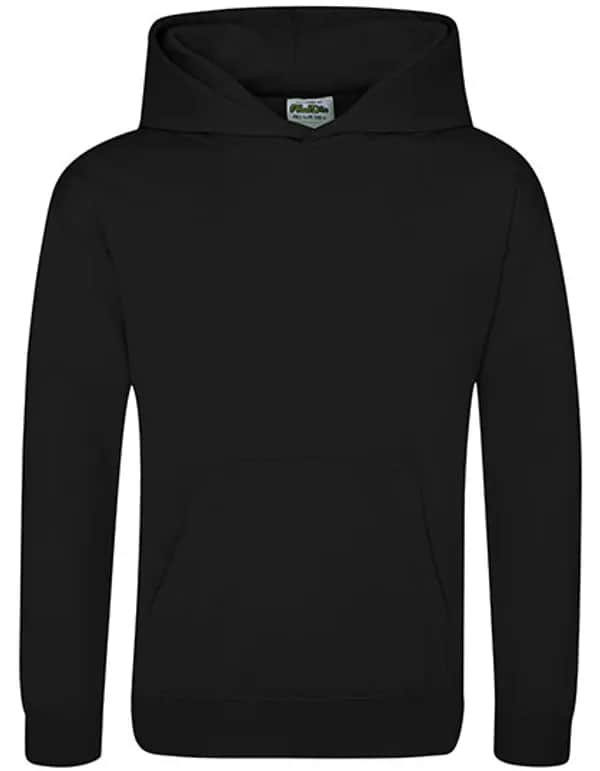 Kids´ Sports Polyester Hoodie - Jet Black