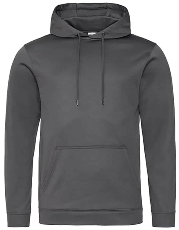 Sports Polyester Hoodie - Steel Grey (Solid)