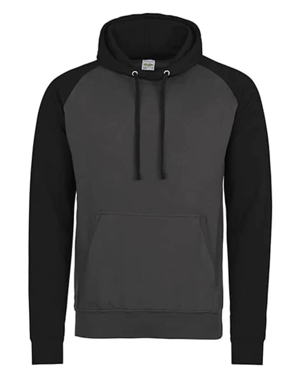 Baseball Hoodie - Charcoal (Heather)/Jet Black