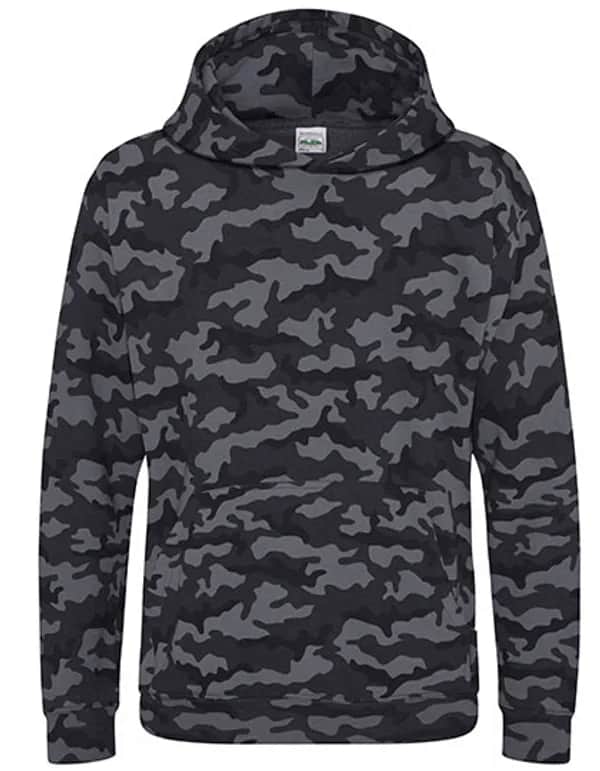 Kids´ Camo Hoodie - Black Camo