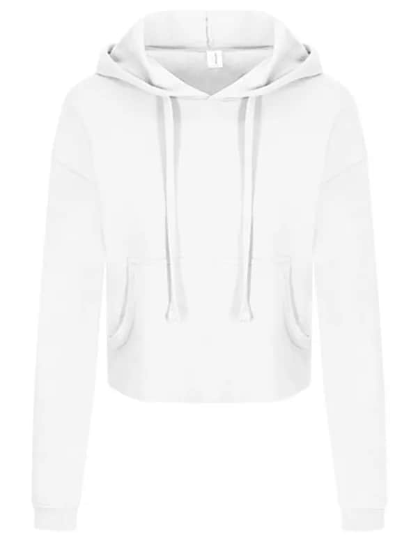 Women´s Cropped Hoodie - Arctic White