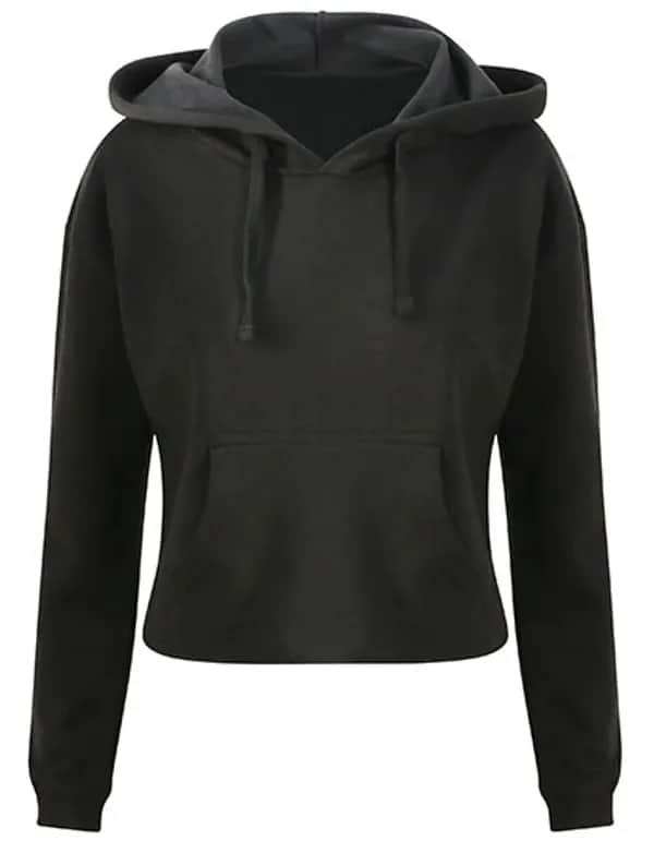 Women´s Cropped Hoodie - Jet Black