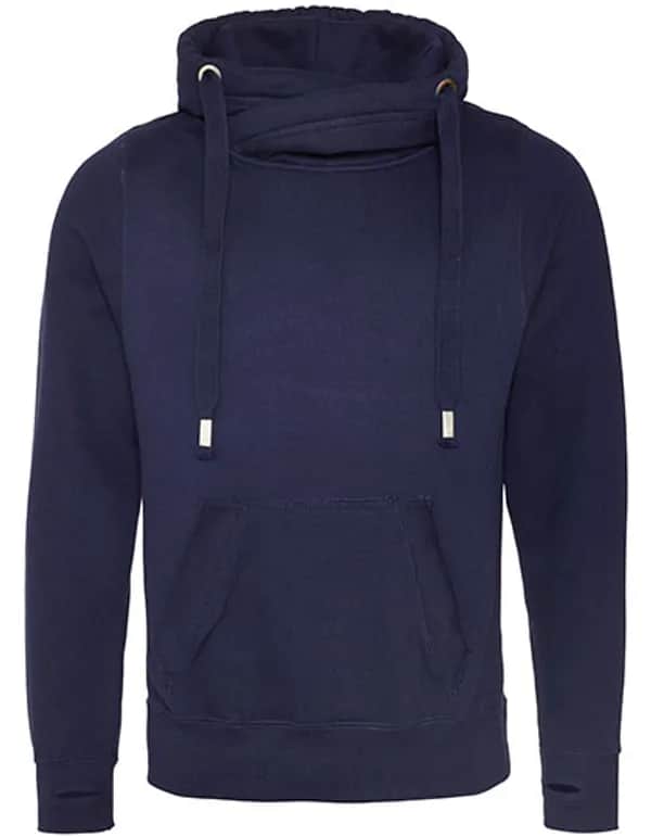 Cross Neck Hoodie - Oxford Navy