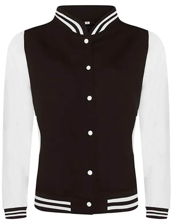 Varsity Jacket - Jet Black/White