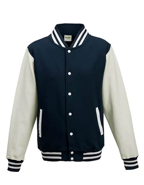 Varsity Jacket - Oxford Navy/White