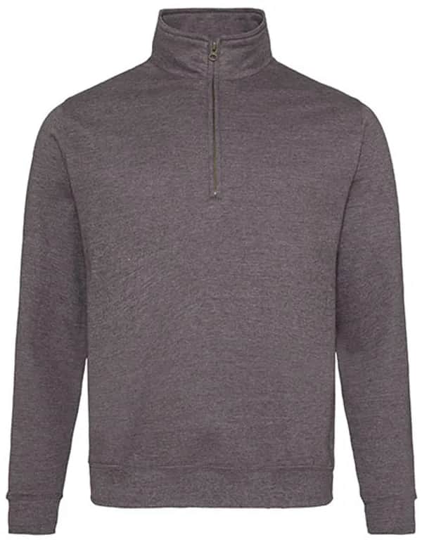 Sophomore 1/4 Zip Sweat - Charcoal (Heather)