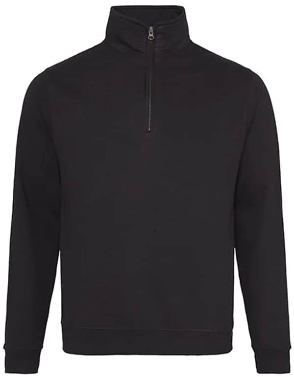 Sophomore 1/4 Zip Sweat - Jet Black