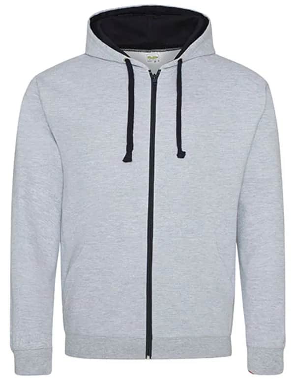 Varsity Zoodie - Heather Grey/French Navy