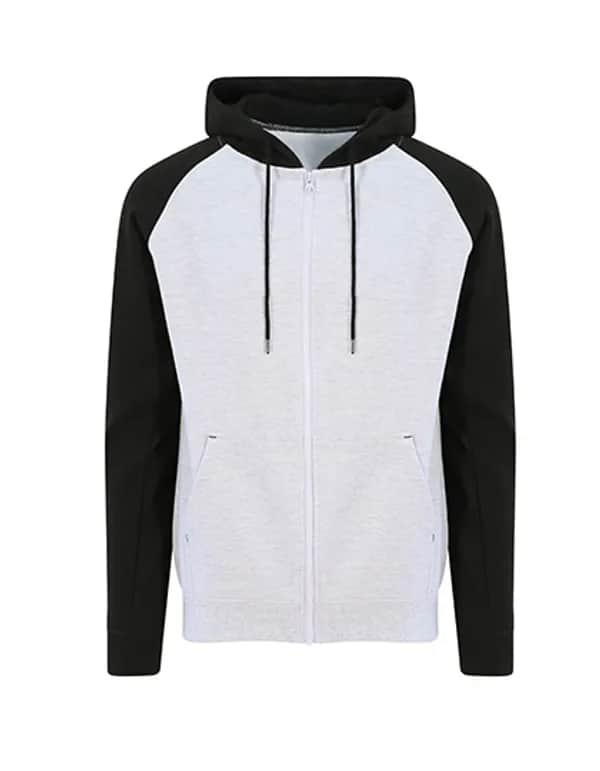 Baseball Zoodie - Heather Grey/Jet Black