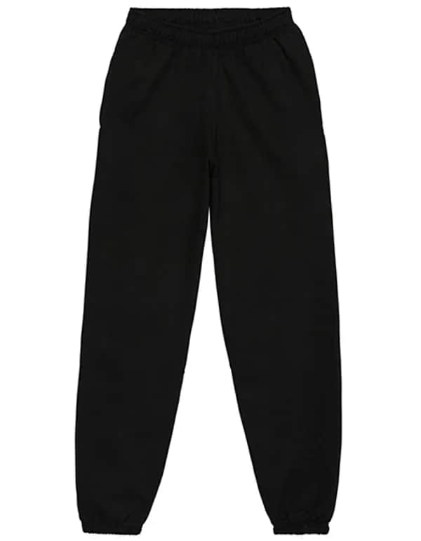 College Cuffed Jogpants - Deep Black
