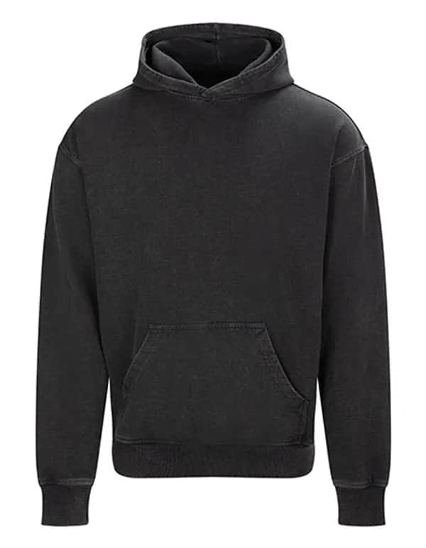 Vintage Washed Hoodie - Washed Black