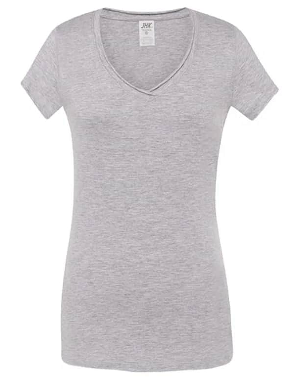Ladies´ V-Neck Sicilia - Ash Melange