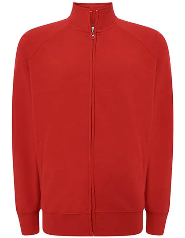 Full Zip Sweatshirt - Red