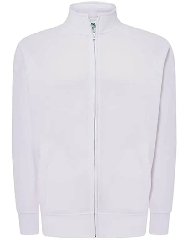 Full Zip Sweatshirt - White