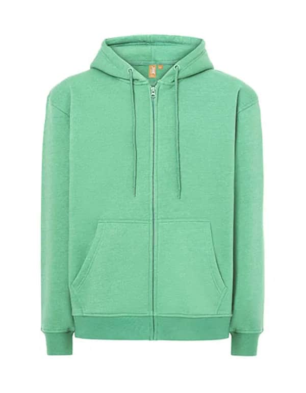 Unisex Hooded Full Zip Sweat Fuji - Eucalyptus