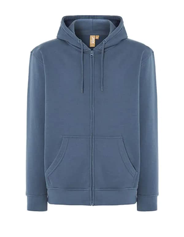 Unisex Hooded Full Zip Sweat Fuji - Steel Blue