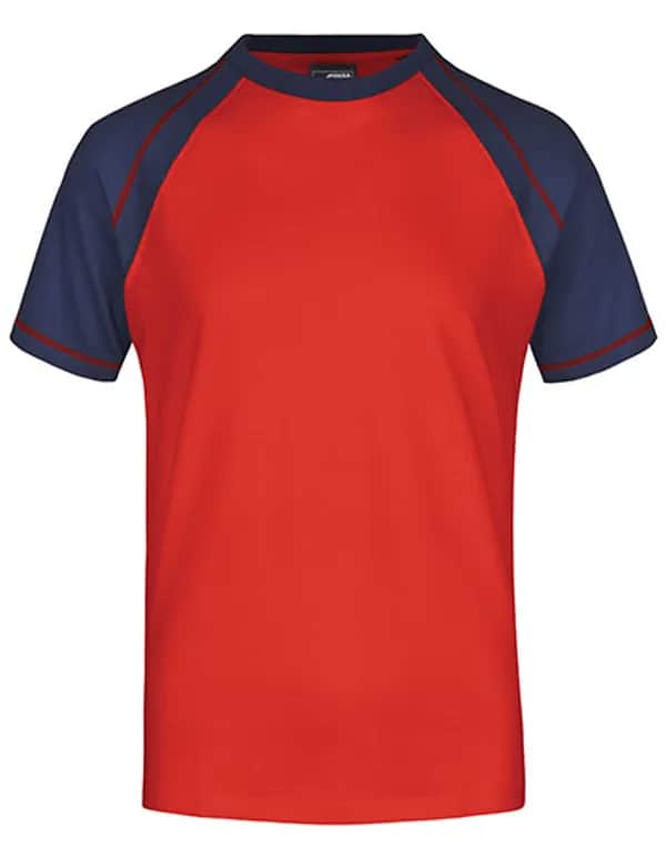 Men´s Raglan-T - Red/Navy