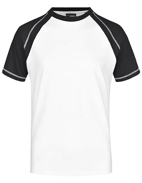 Men´s Raglan-T - White/Black
