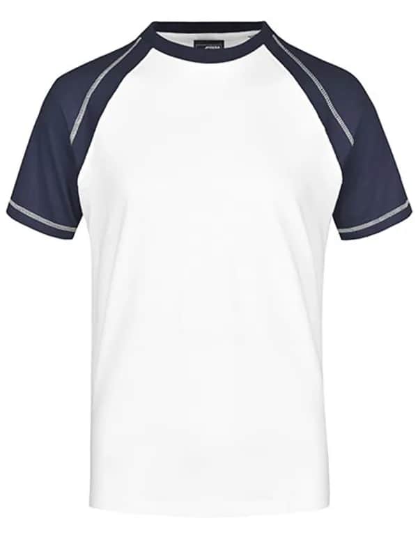 Men´s Raglan-T - White/Navy