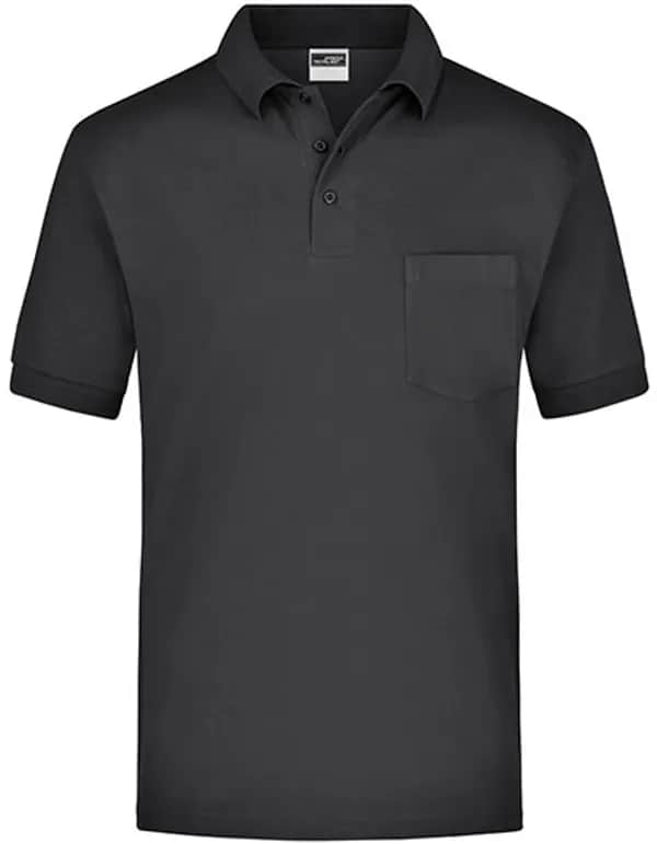 Polo-Piqué Pocket - Black