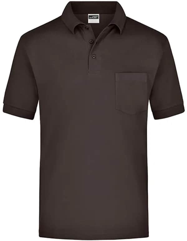 Polo-Piqué Pocket - Brown