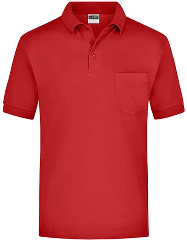 Polo-Piqué Pocket - Red