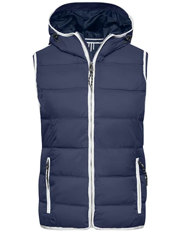 Ladies´ Maritime Vest - Navy/White