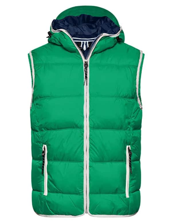 Men´s Maritime Vest - Irish Green/White