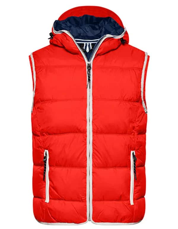 Men´s Maritime Vest - Red/White