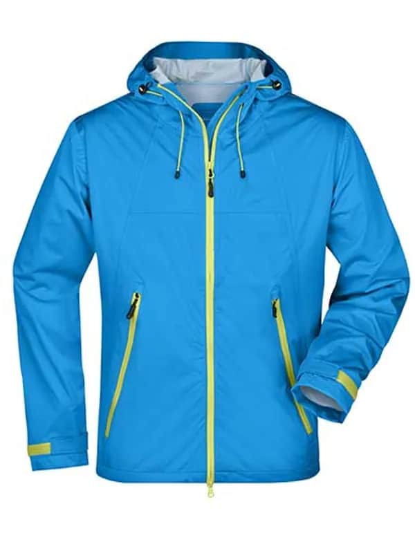 Men´s Outdoor Jacket - Aqua/Acid Yellow