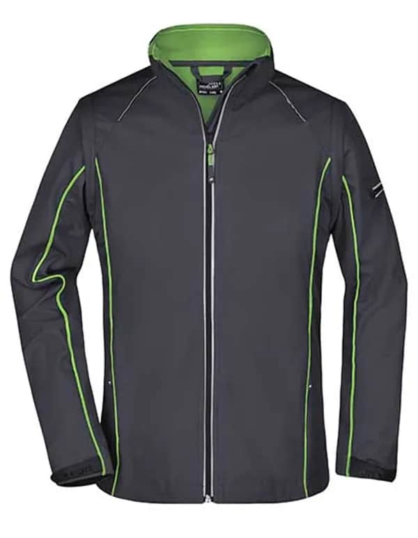 Ladies´ Zip-Off Softshell Jacket - Iron Grey/Green