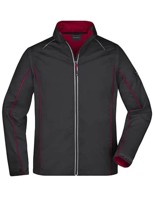 Men´s Zip-Off Softshell Jacket - Black/Red