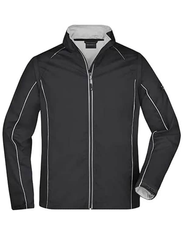 Men´s Zip-Off Softshell Jacket - Black/Silver (Solid)