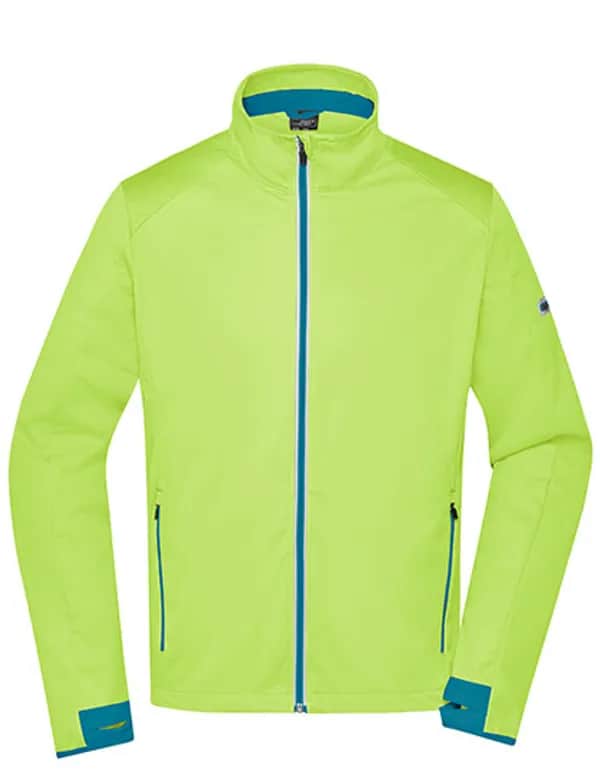 Men´s Sports Softshell Jacket - Bright Yellow/Bright Blue