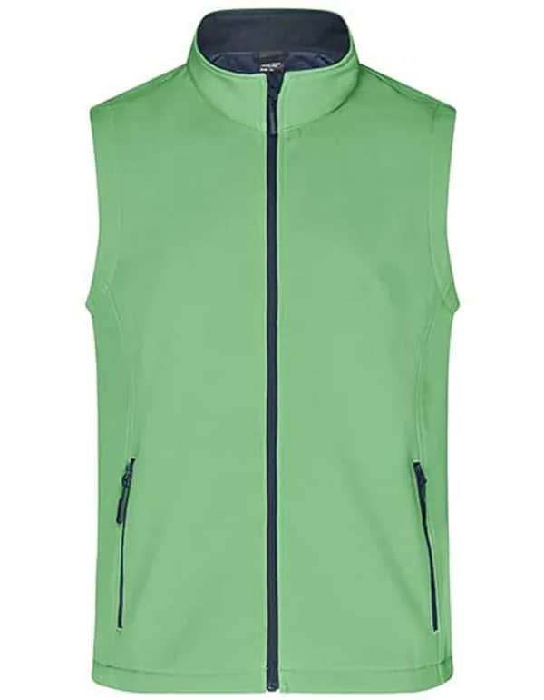 Men´s Promo Softshell Vest - Green/Navy