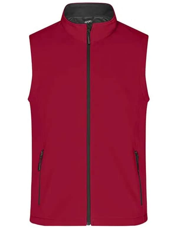 Men´s Promo Softshell Vest - Red/Black